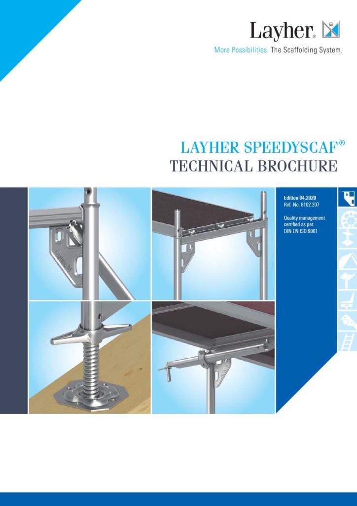 Layher SpeedyScaf Technical Brochures