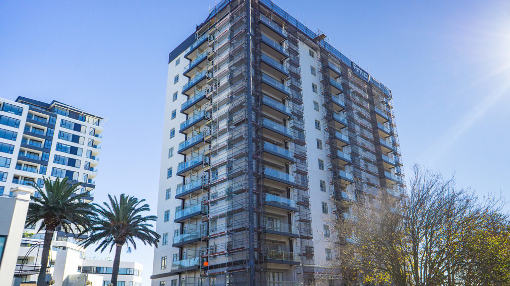 Auckland High-rise Rubbish Chutes by South Pacific Scaffolding