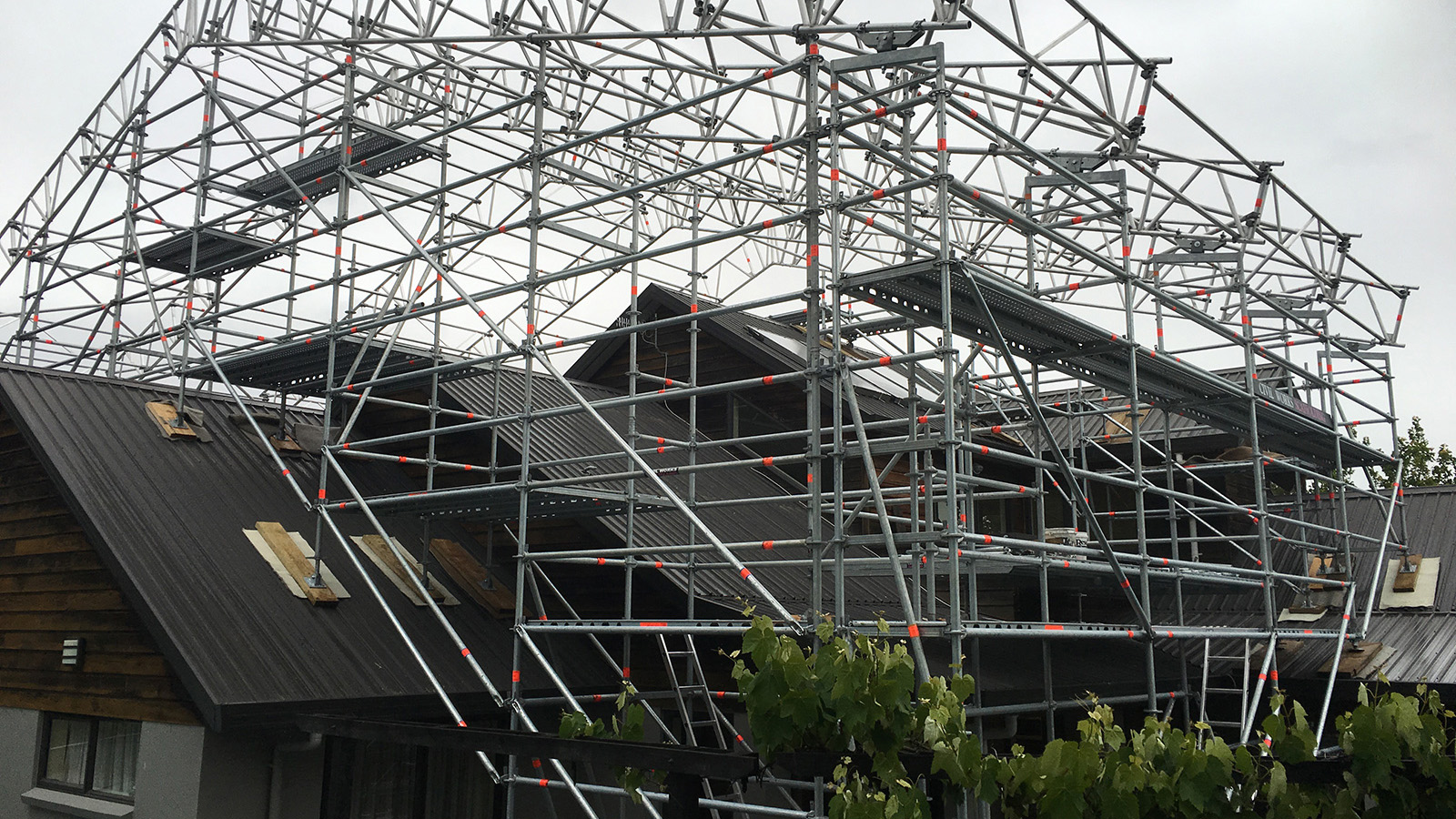 Civil Temporary Roof by Civil Works Scaffolding