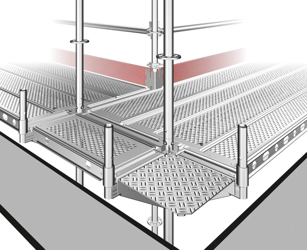 corner gap deck scaffold