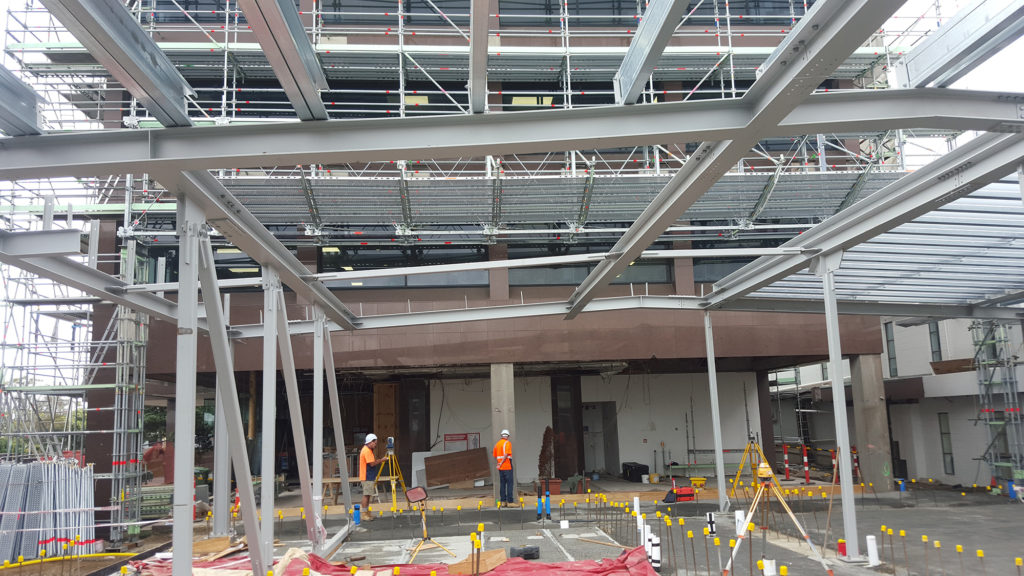 North Shore Scaffolding's innovative solution allows construction work to carry on