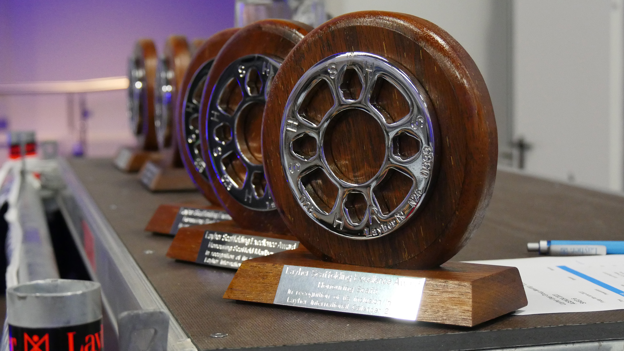 Layher Scaffolding Excellence Awards 2023 trophy