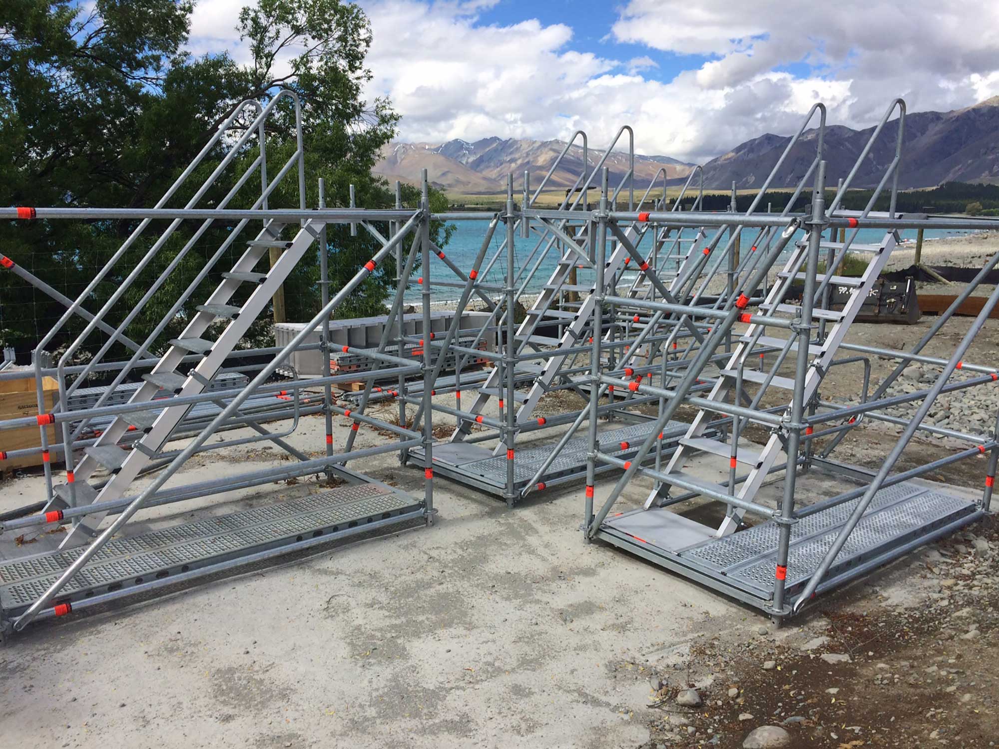 modular scaffolding stair sections