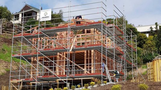 Residential scaffold savings for construction and building projects