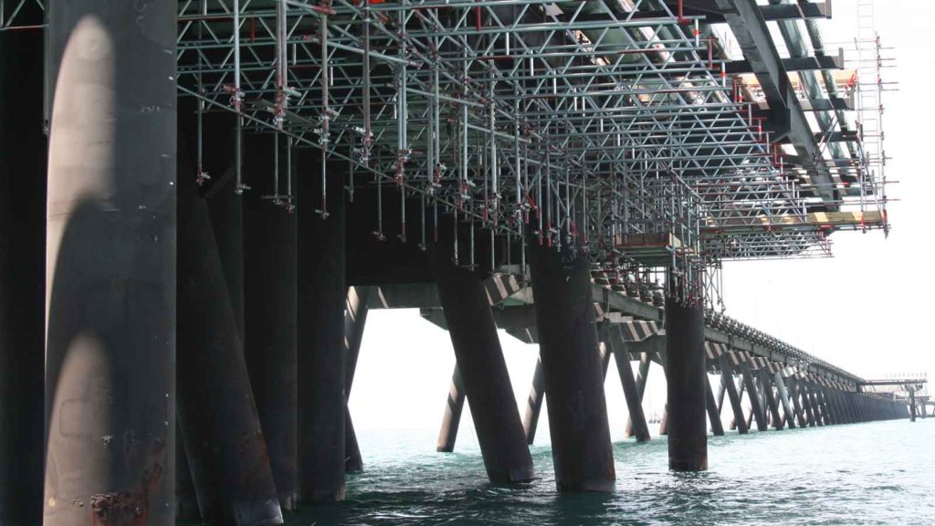 Santos Scaffolds Port Bonython Jetty by Caledonia Scaffolding Services