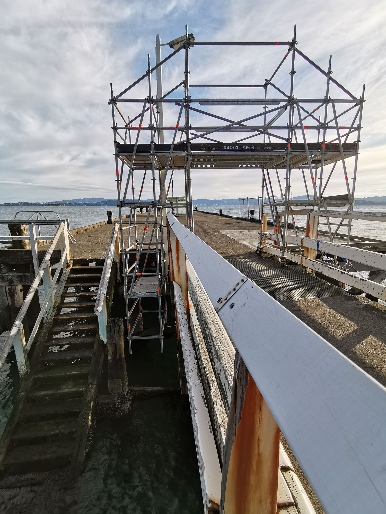 Camelspace used Layher Allround Scaffolding on the Days Bay Wharf repair project
