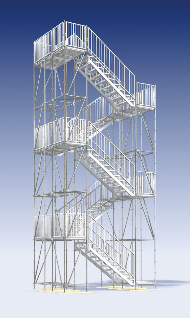 Layher Stairway Tower 500 - for construction site access