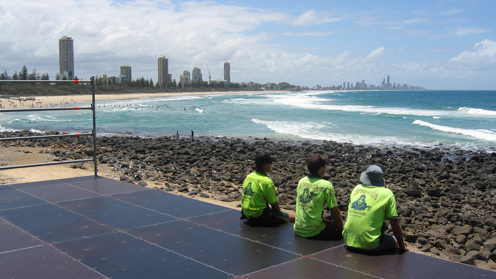 The Hurley Burleigh Pro Event Scaffolding by Key Scaffolding