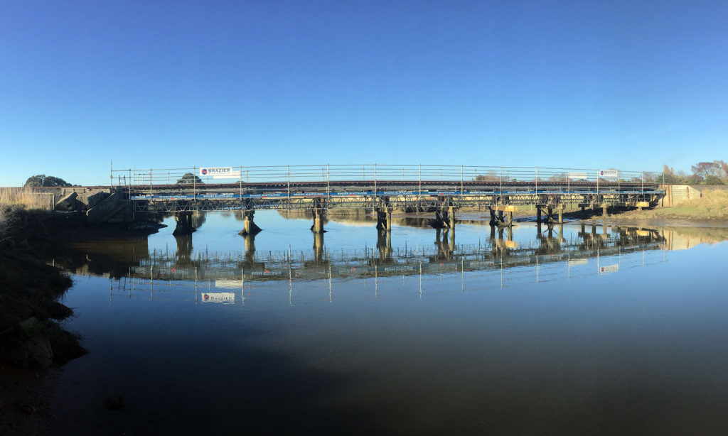 Waihopai Rail Bridge by Brazier Scaffolding